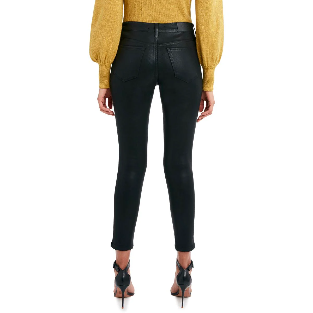 Womens Denim Coated Skinny Jeans