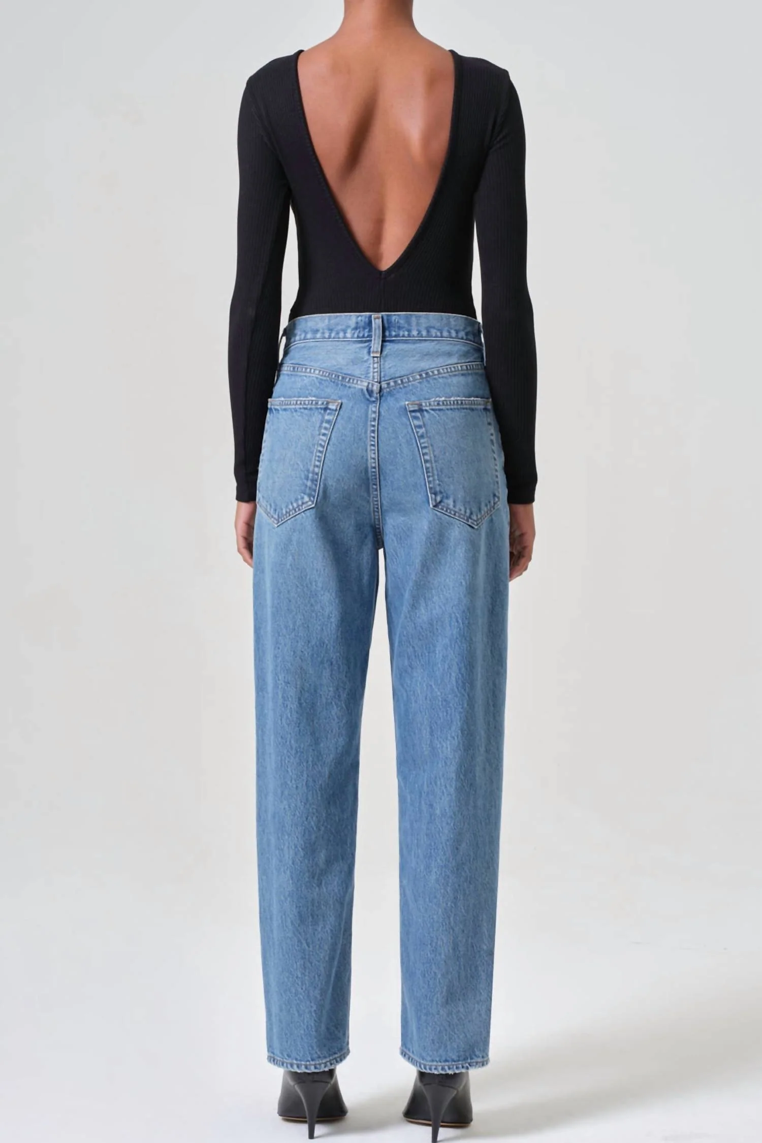 V-Waist Baggy Jeans In Fairway