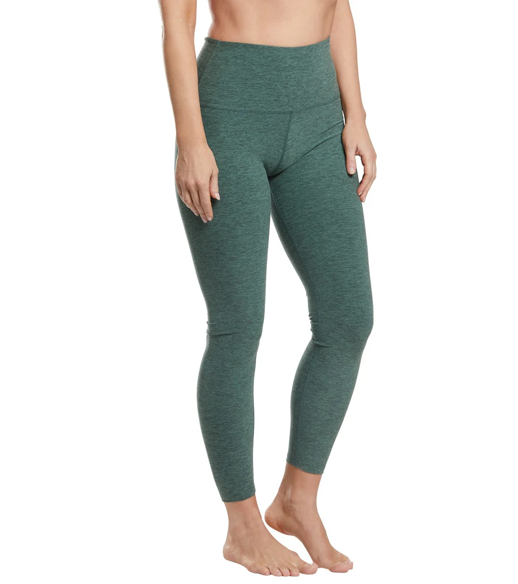 Beyond Yoga Spacedye High Waisted Caught In The Midi 7/8 Yoga Leggings Aloha Green/Dark Tropic