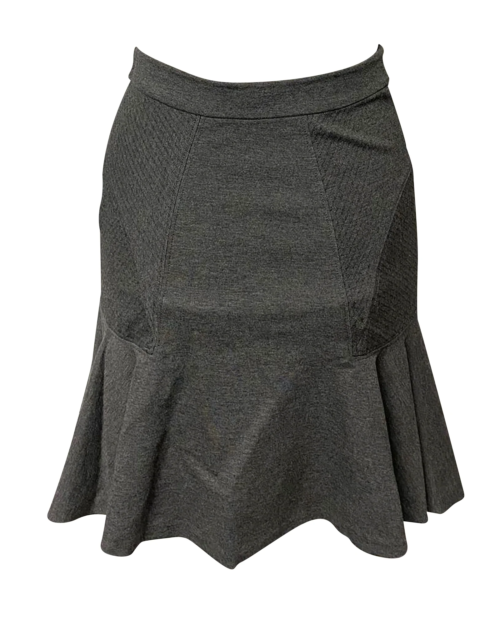 Diane Von Furstenberg Carlita Flared Skirt in Grey Viscose