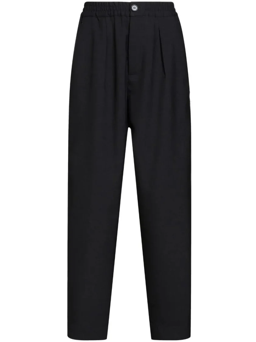 Relaxed-Fit Trousers With Pleated Front