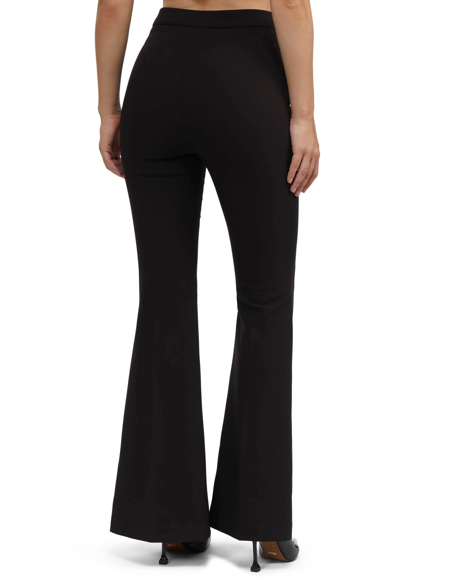 Bebe Women's High Waist Flared Tailored Pant