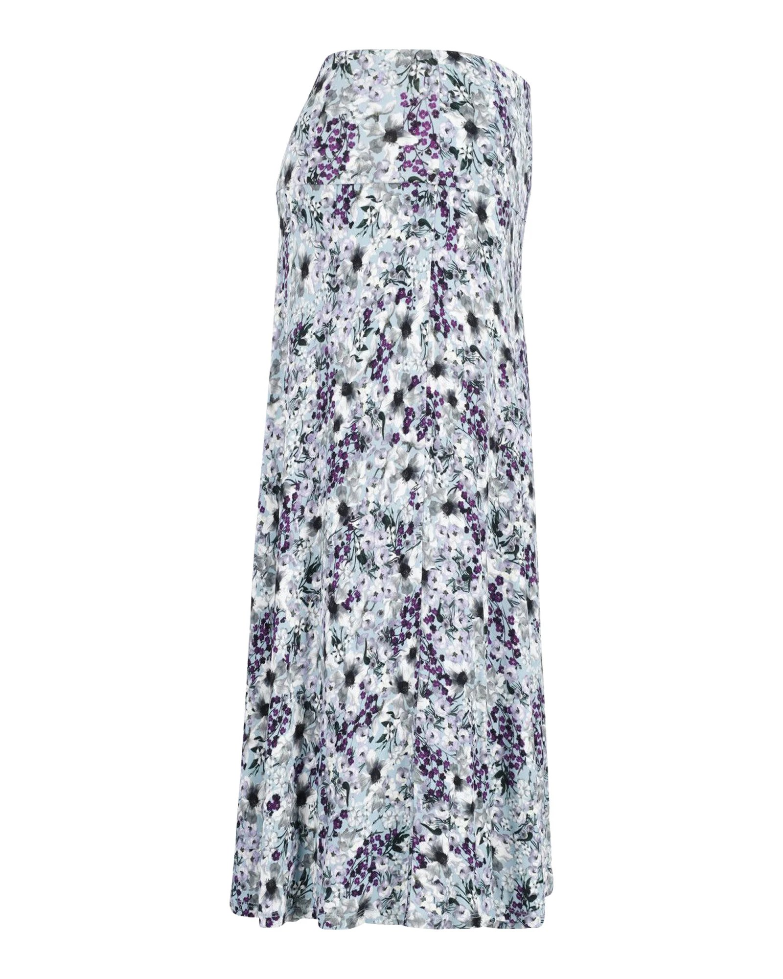 Erdem Floral Print Midi Skirt in Multicolor Viscose