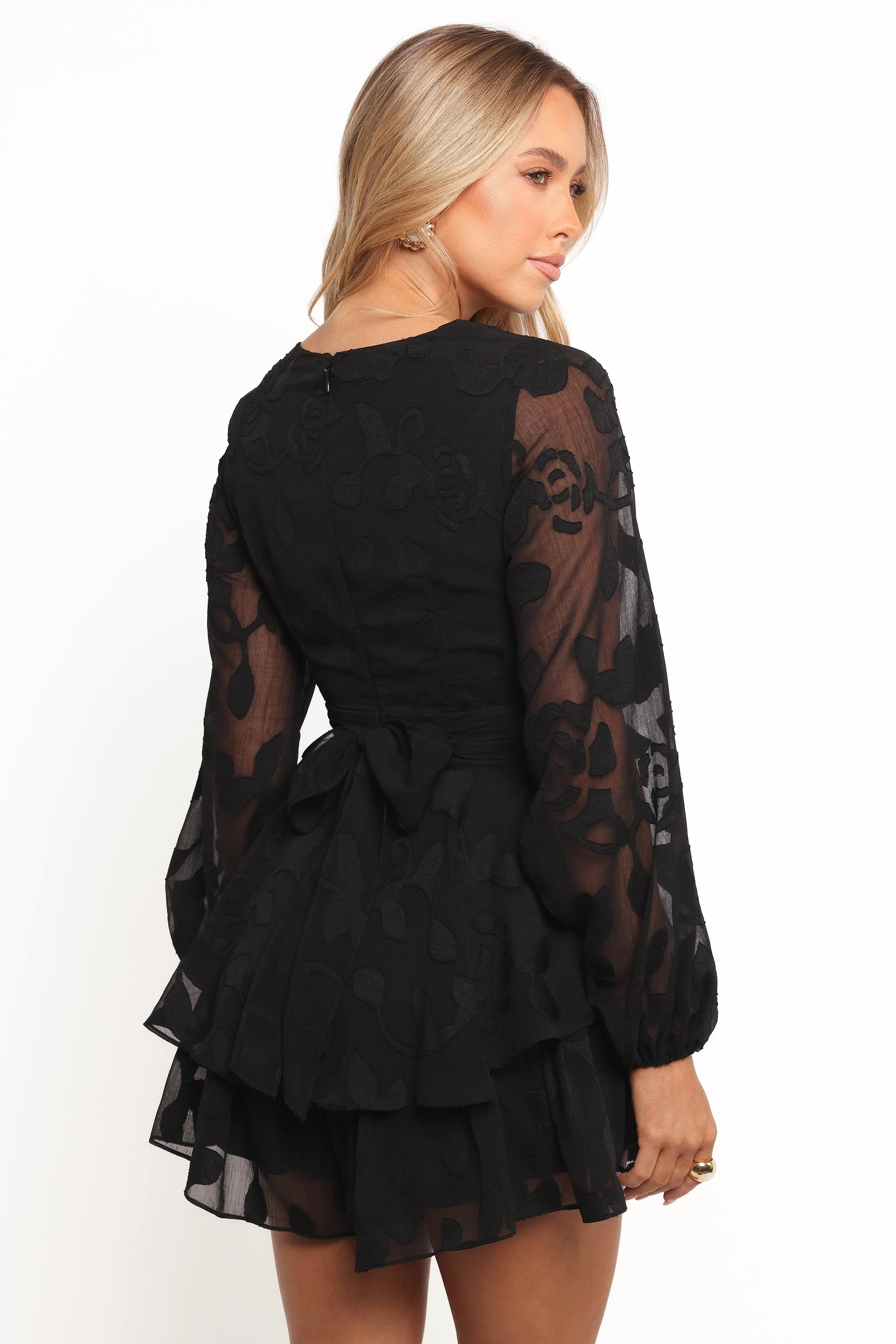 Broxy Long Sleeve Romper - Black
