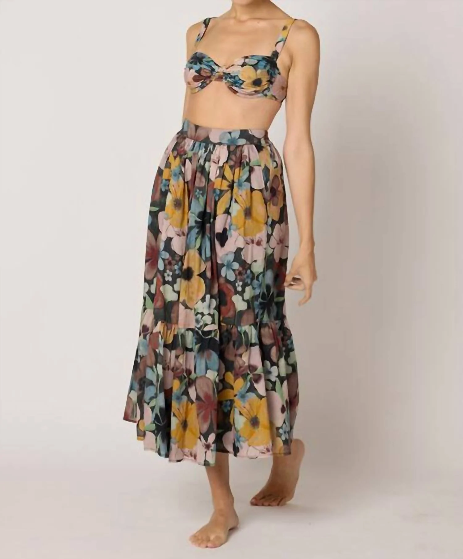 Charlene Ankle Skirt In Multicolor