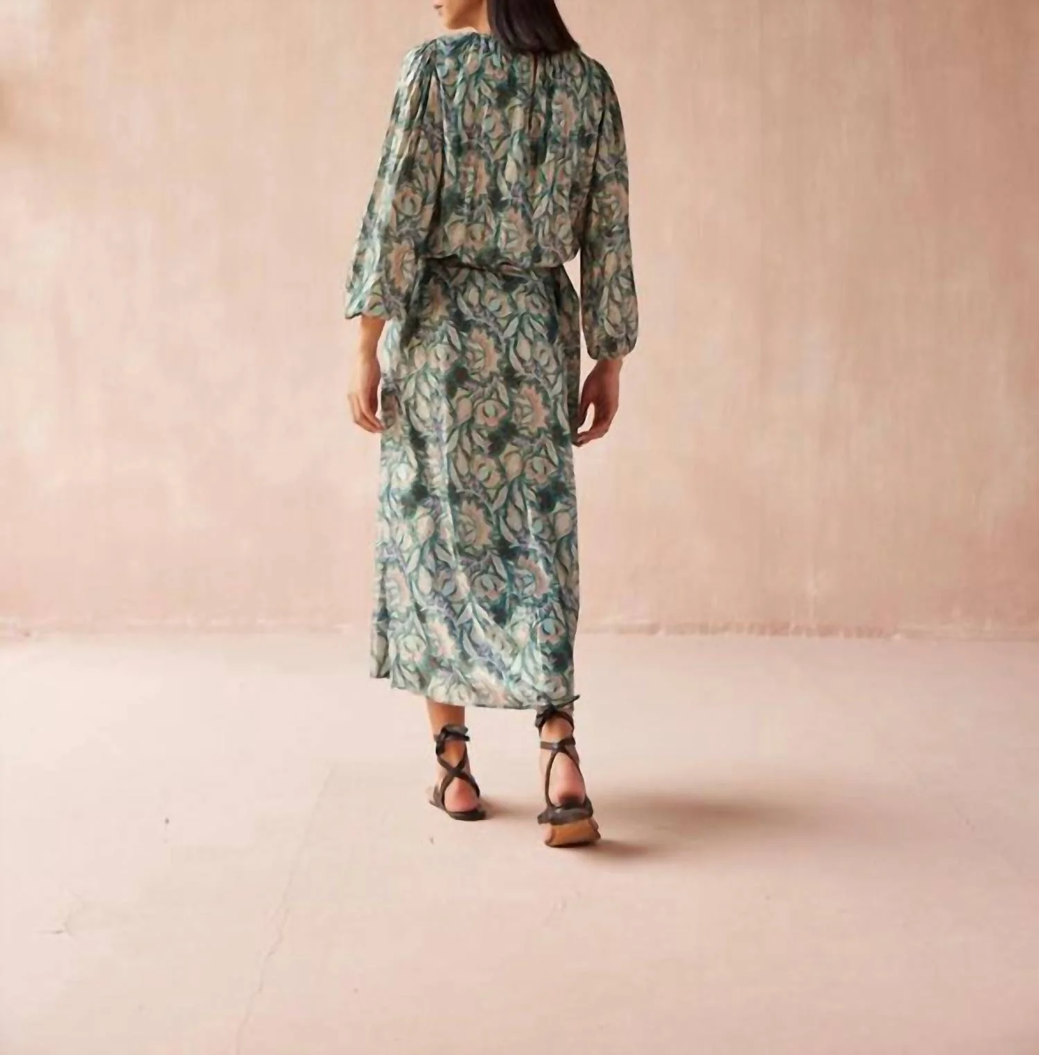 Nalini Wrap Maxi Skirt In Mahini Bali