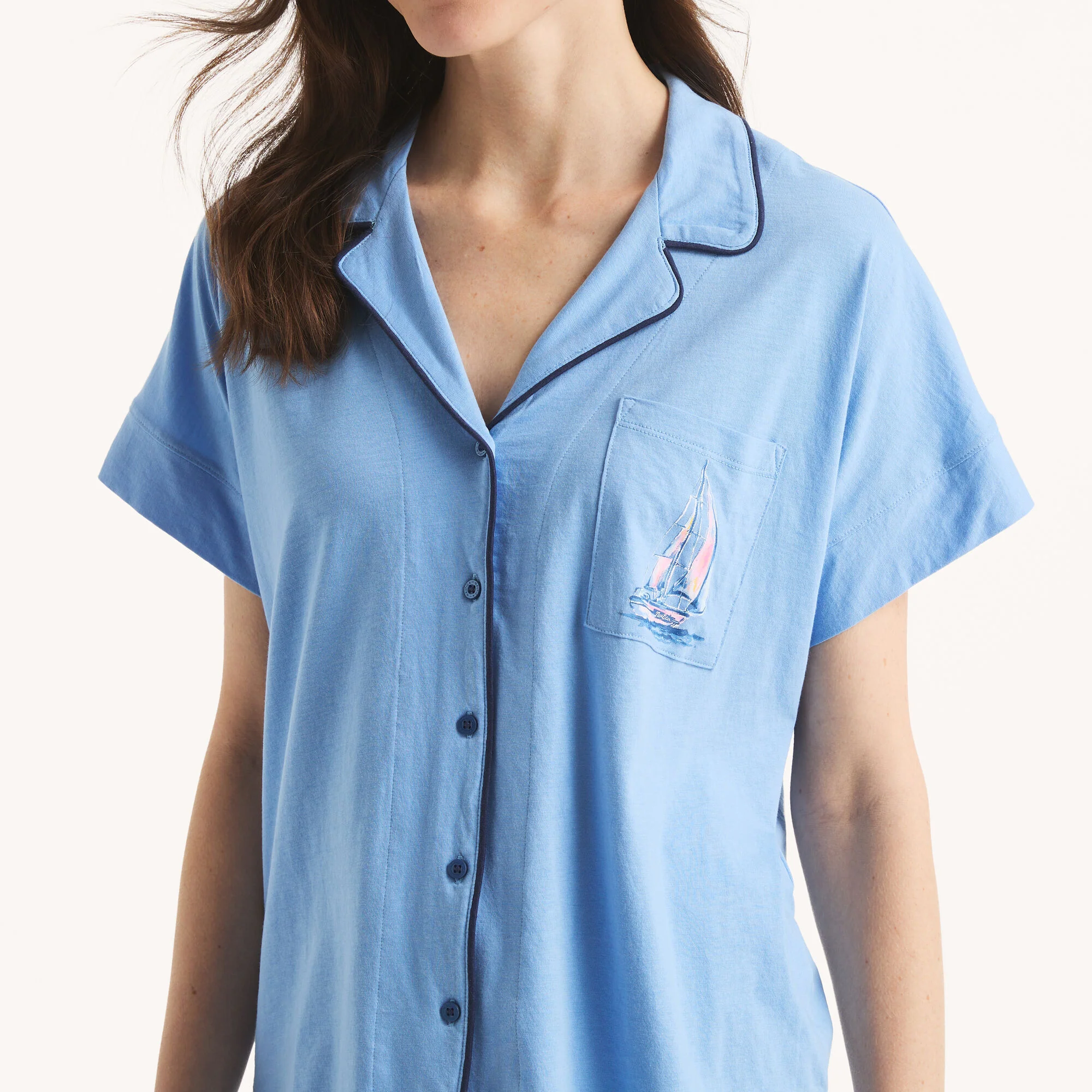 Nautica Womens Bermuda Short Pajama Set