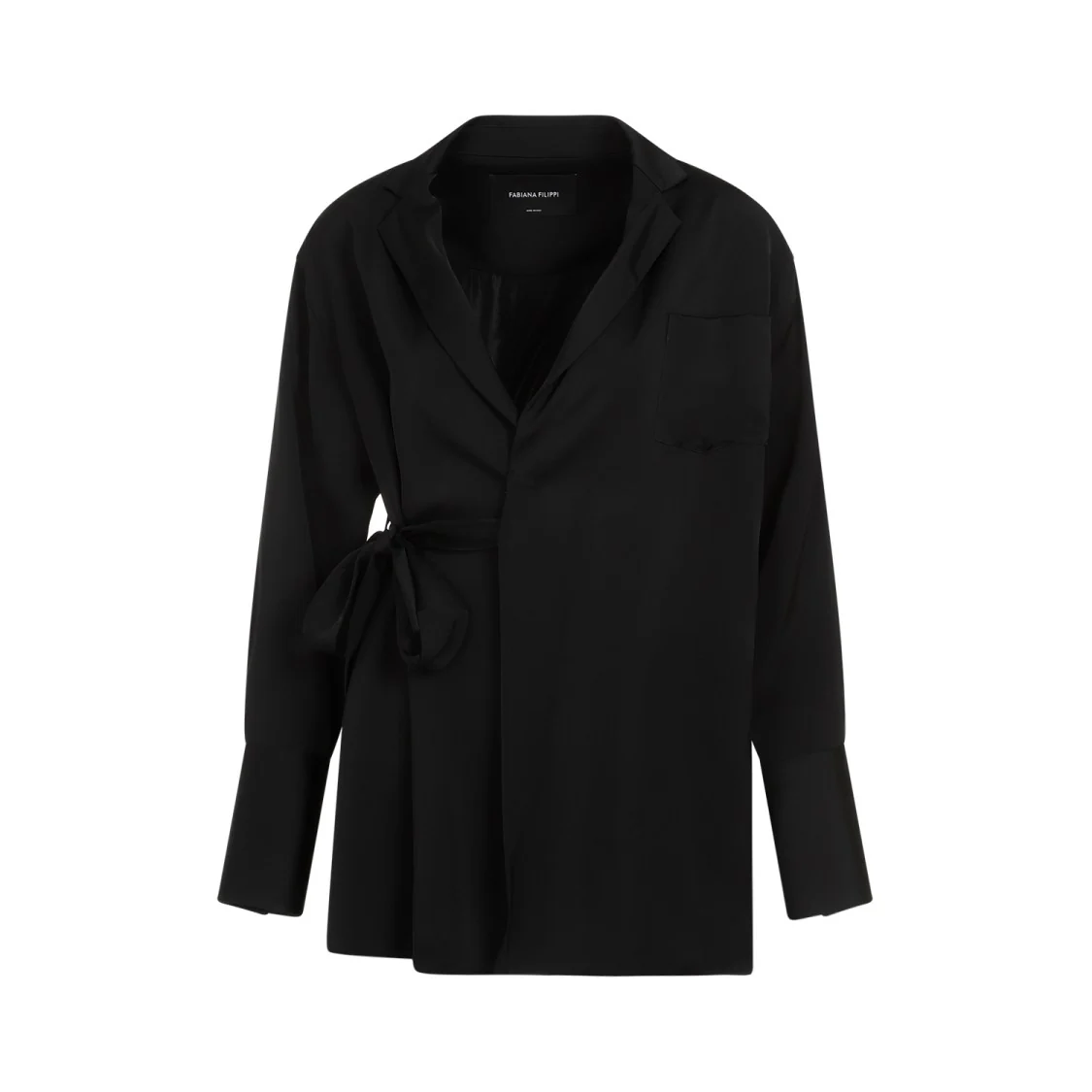 Black Viscose Blazer