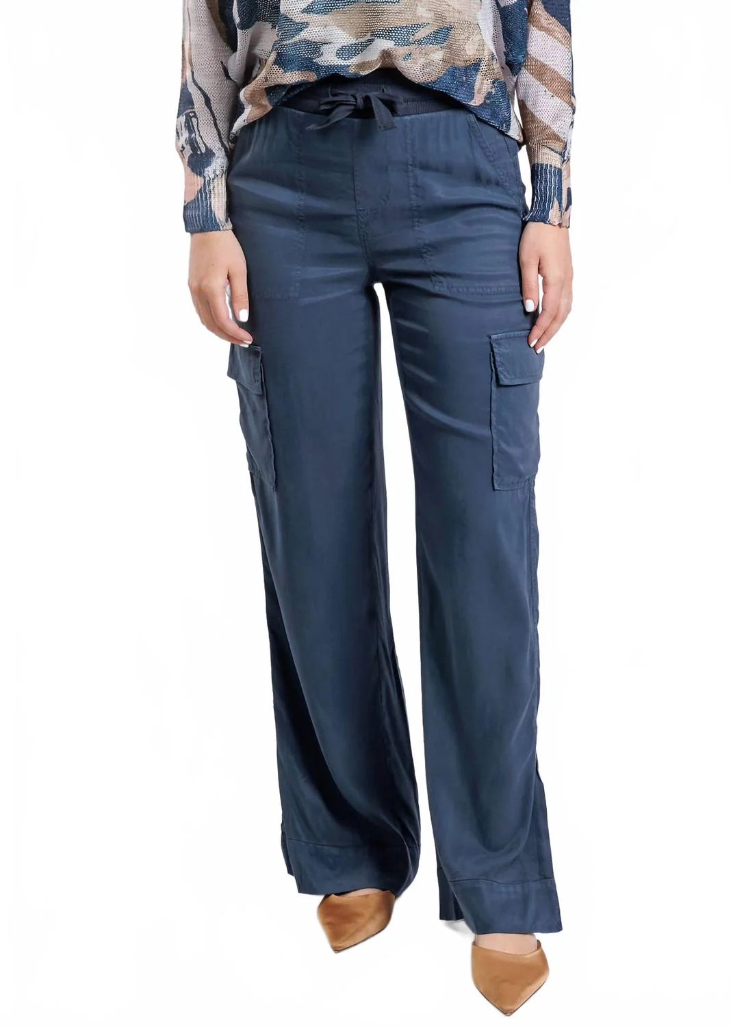 Caracas Wide Leg Cargo Pants In Cruise