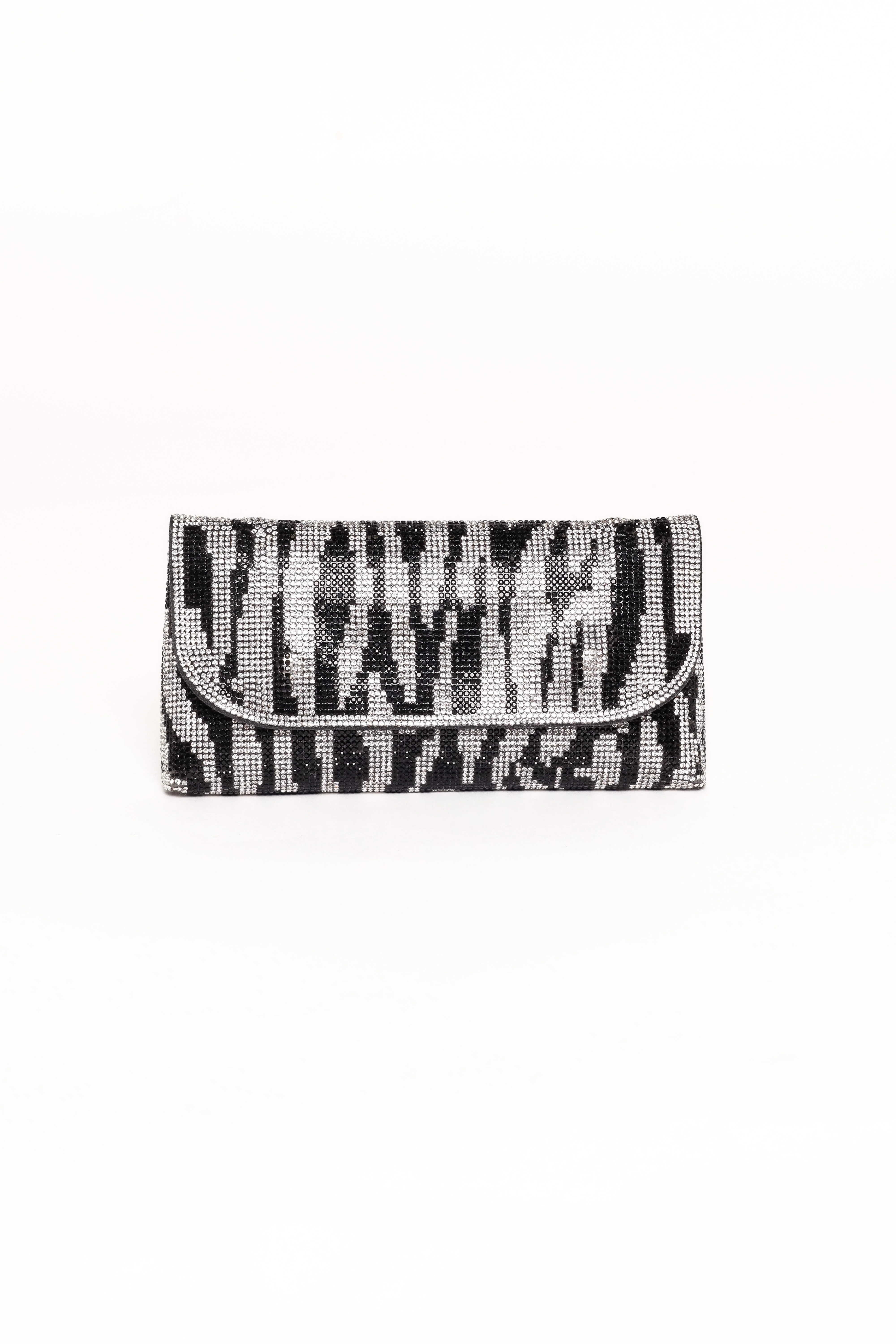 Zara Embellished Bag - Zebra