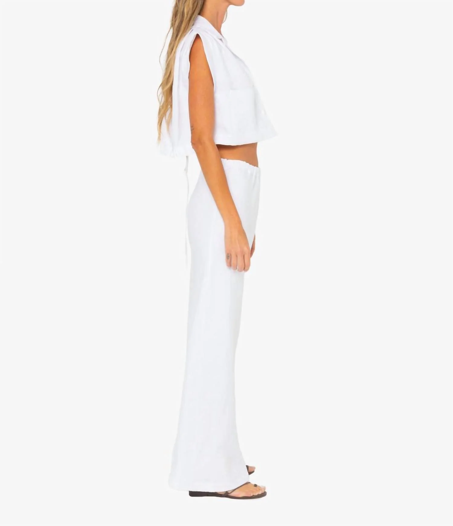 Pele Maxi Skirt In White