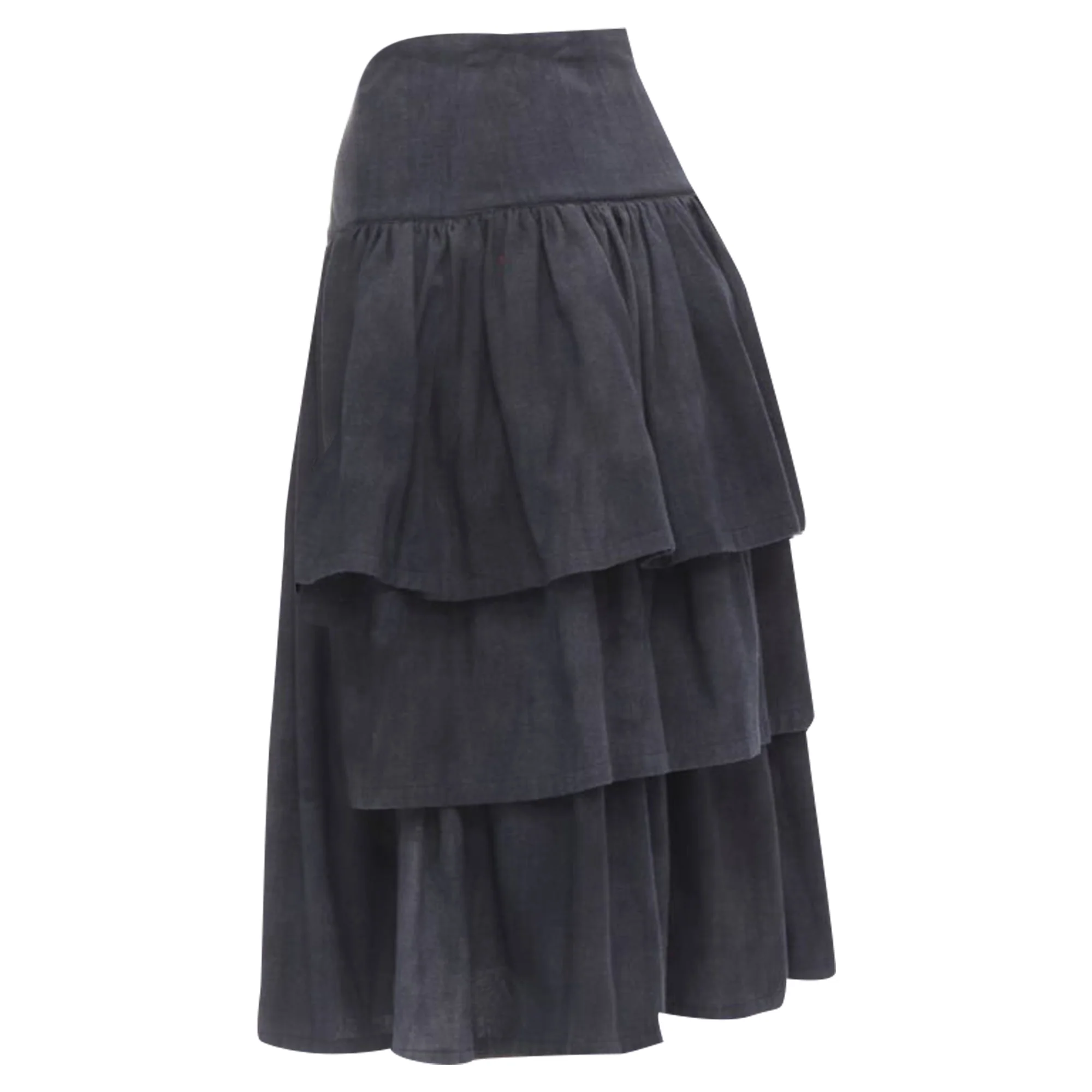 Comme Des Garcons deconstructed wrap bias placket cutout shirt