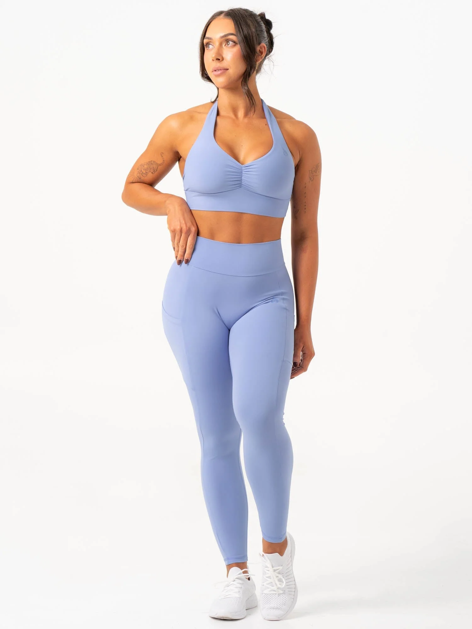 NKD V Scrunch Pocket Leggings - Dreamy Blue