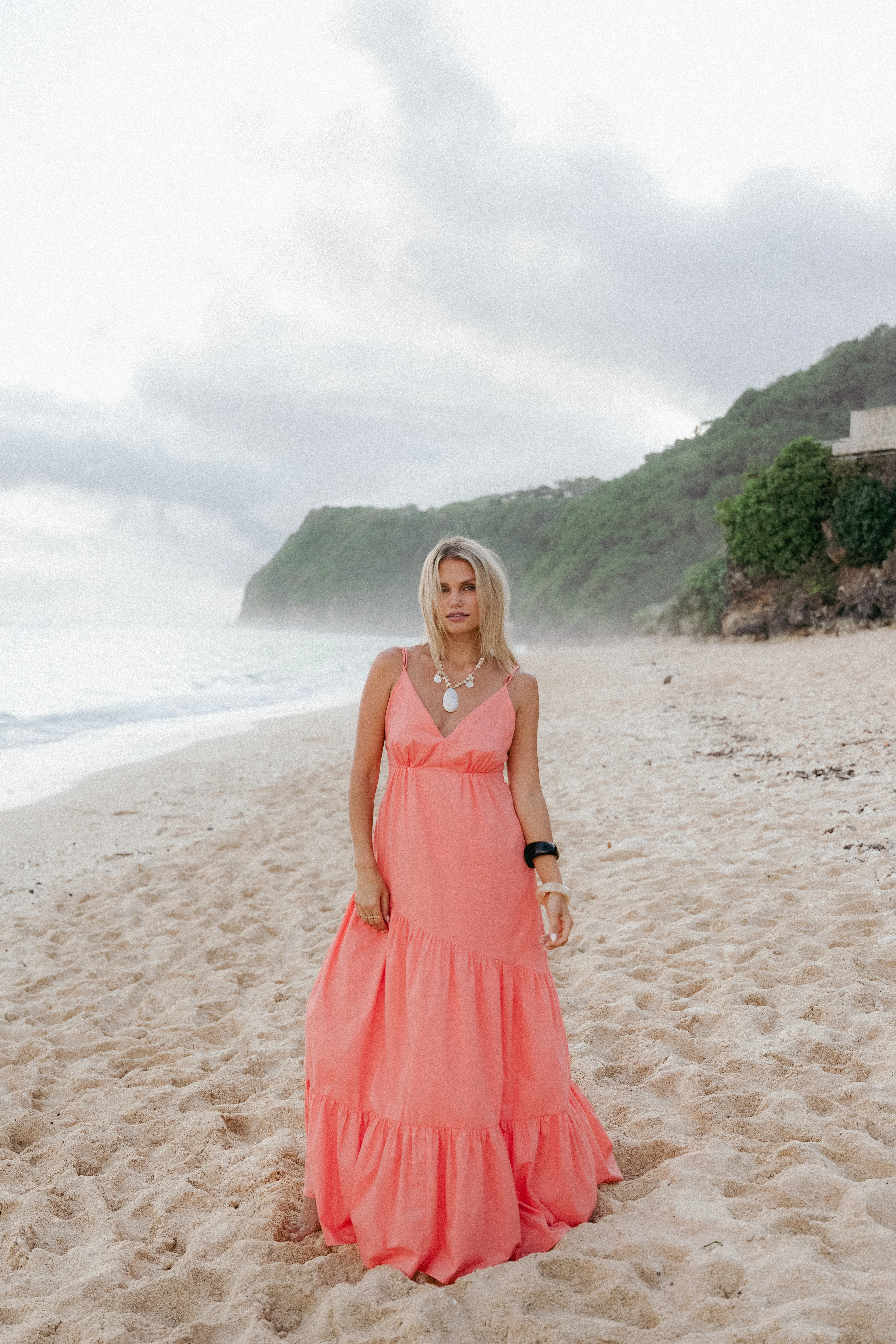 Forbes Maxi Dress - Coral