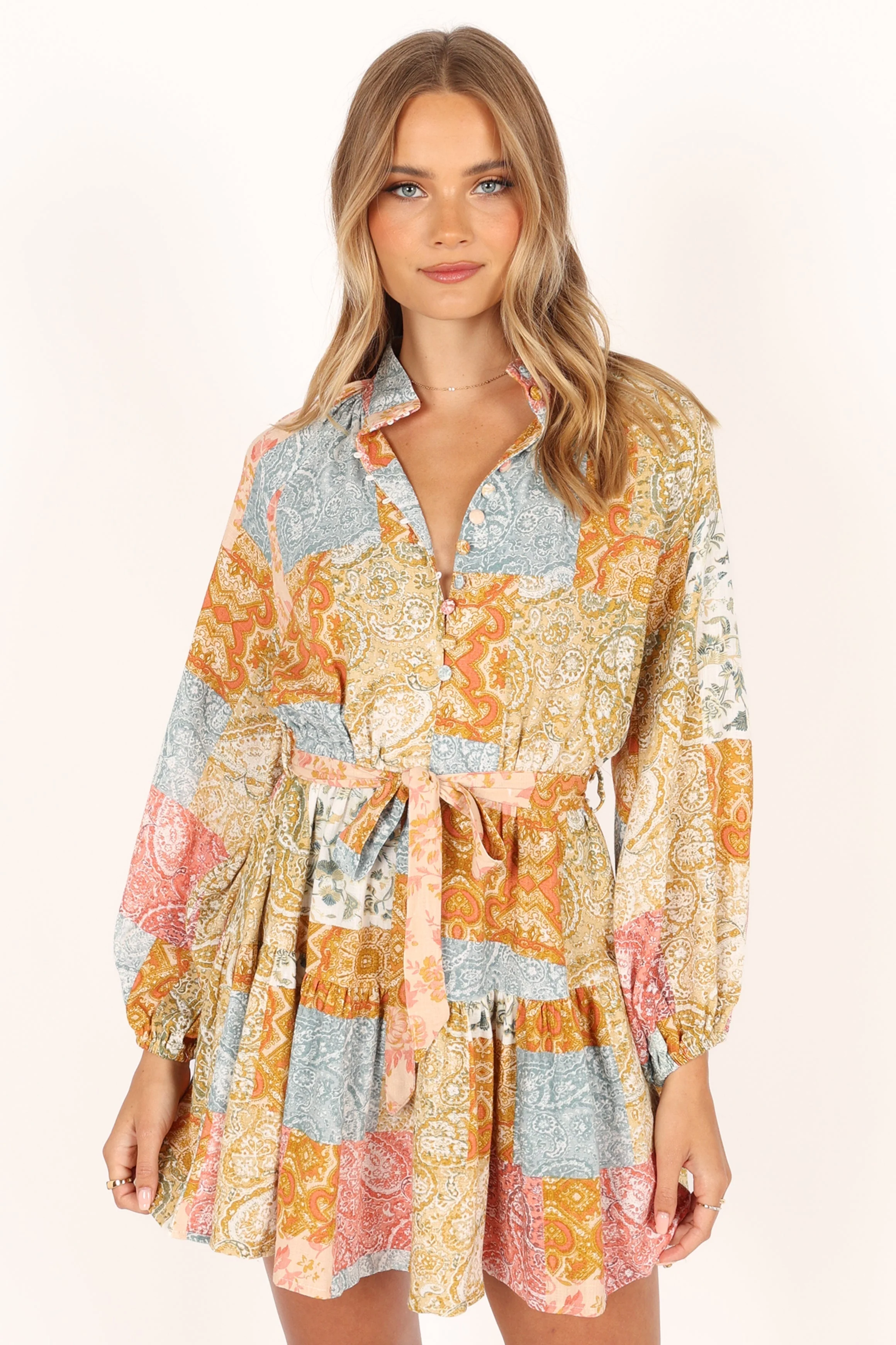 Silante Long Sleeve Mini Dress - Maxine