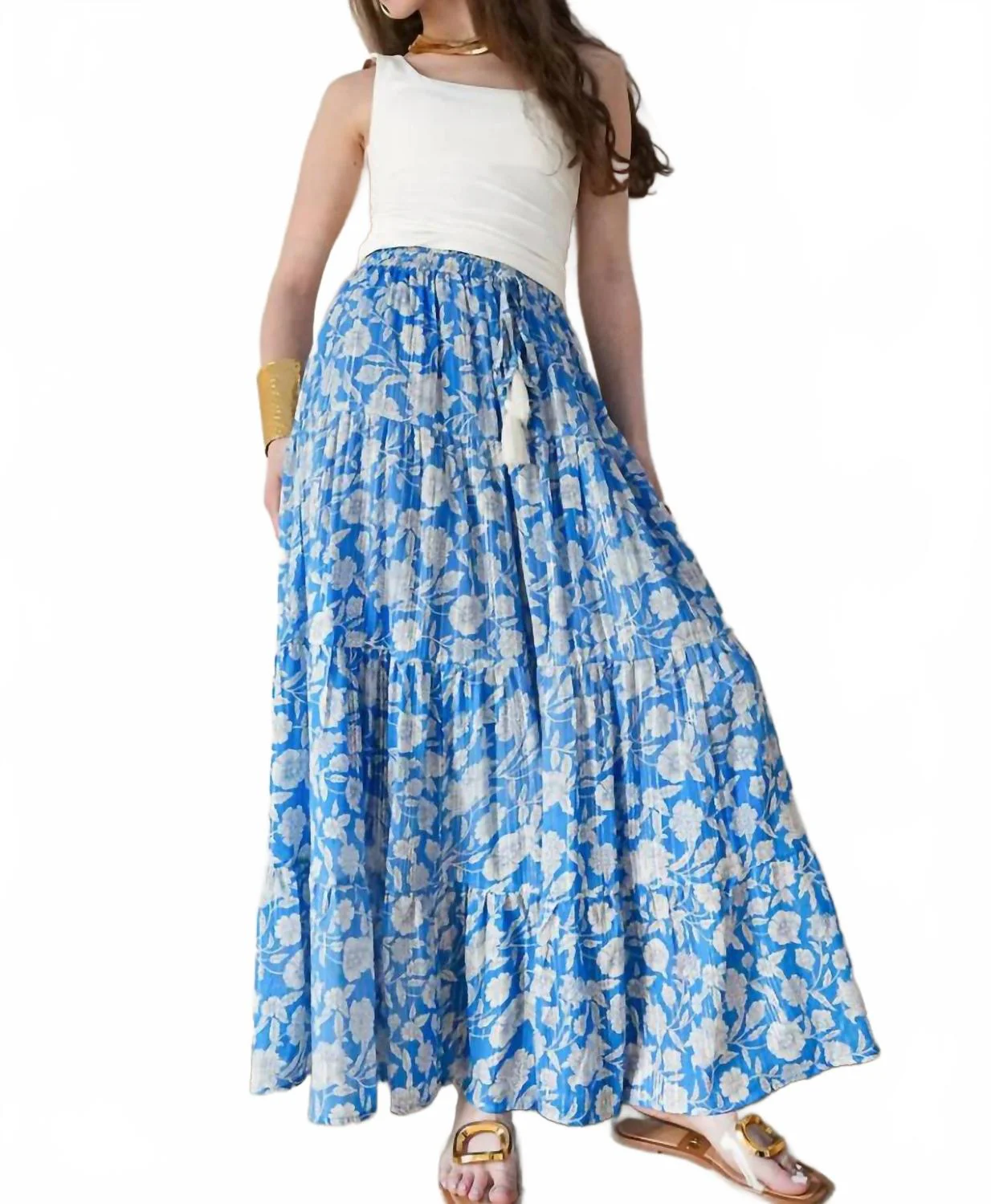 Nami Maxi Skirt In Blue