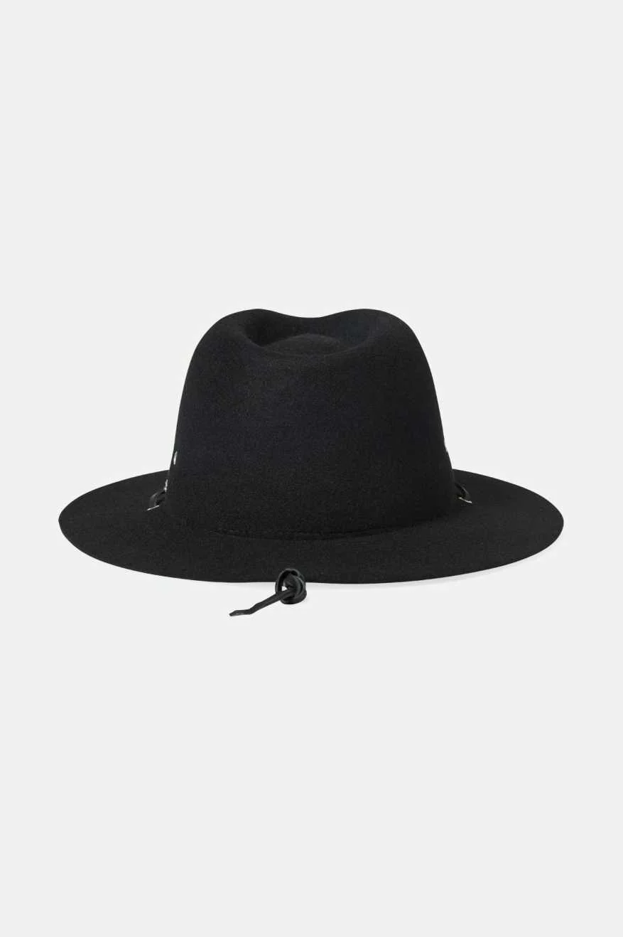 Wesley WTHR GUARD™ Packable Fedora - Black