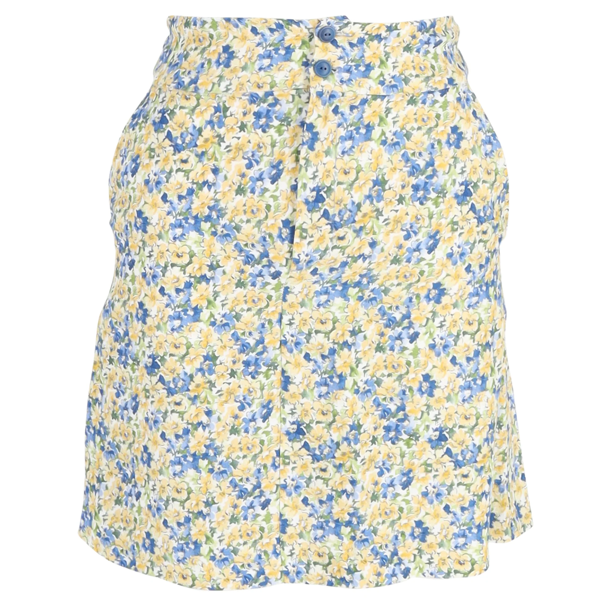 A.P.C. Christa Crepe Mini Skirt in Floral Print Viscose
