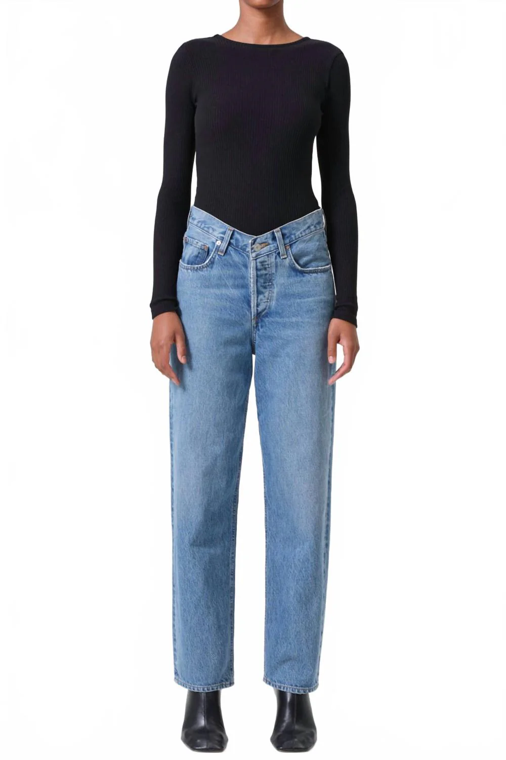 V-Waist Baggy Jeans In Fairway