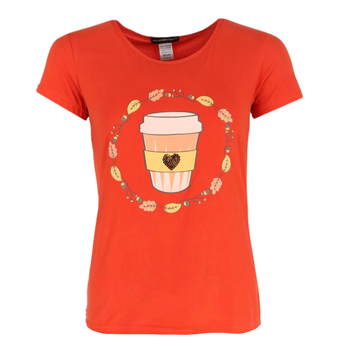Women's Plus Size Pumpkin Spice Short Sleeve PJ Set