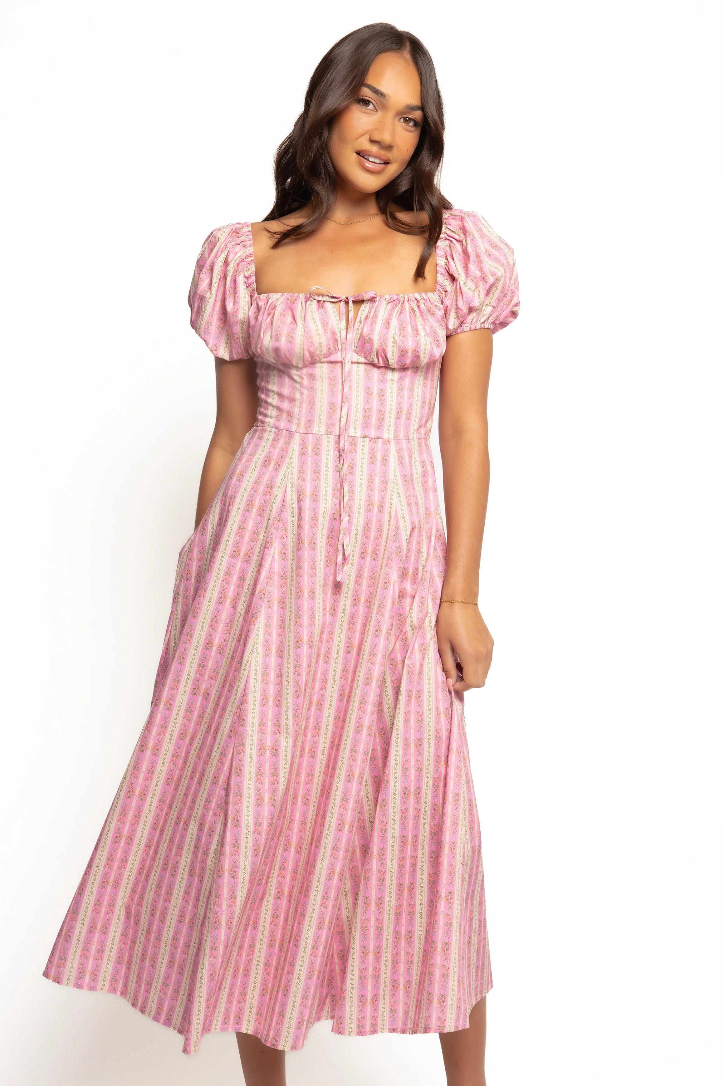 Amethyst Midi Dress - Pink