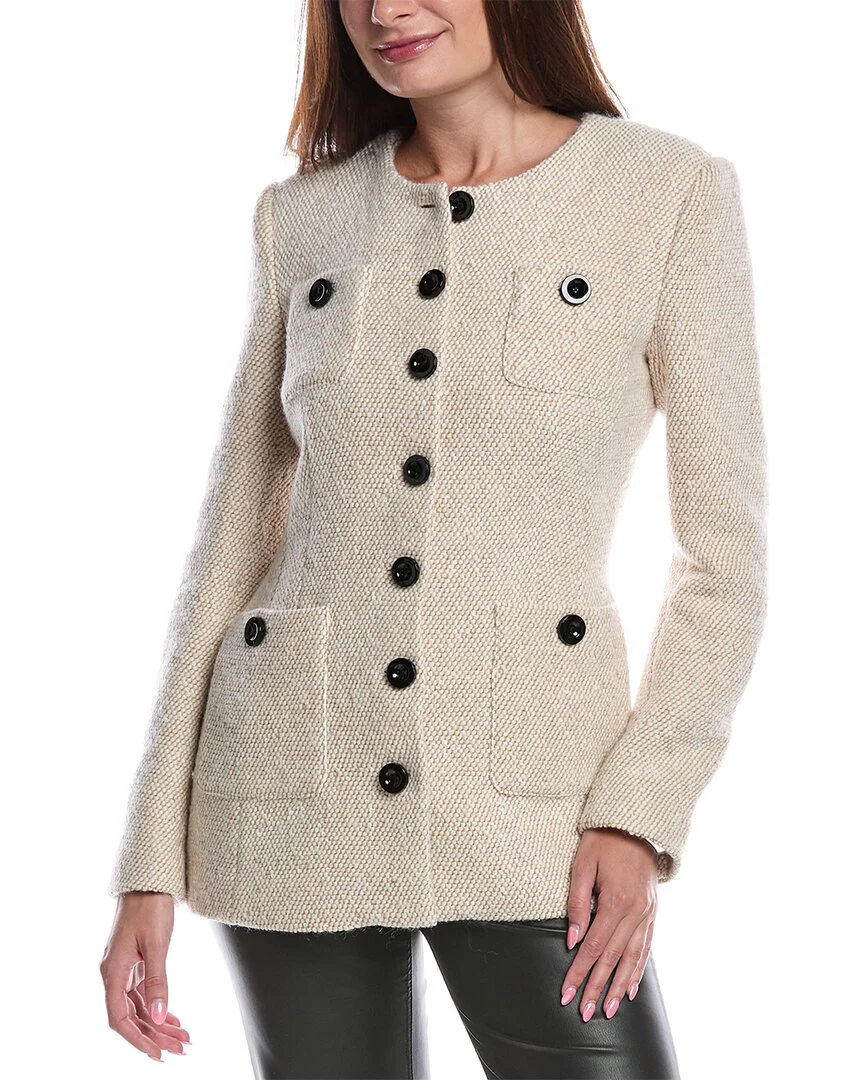 TOCCIN Lea Wool-Blend Tweed Jacket