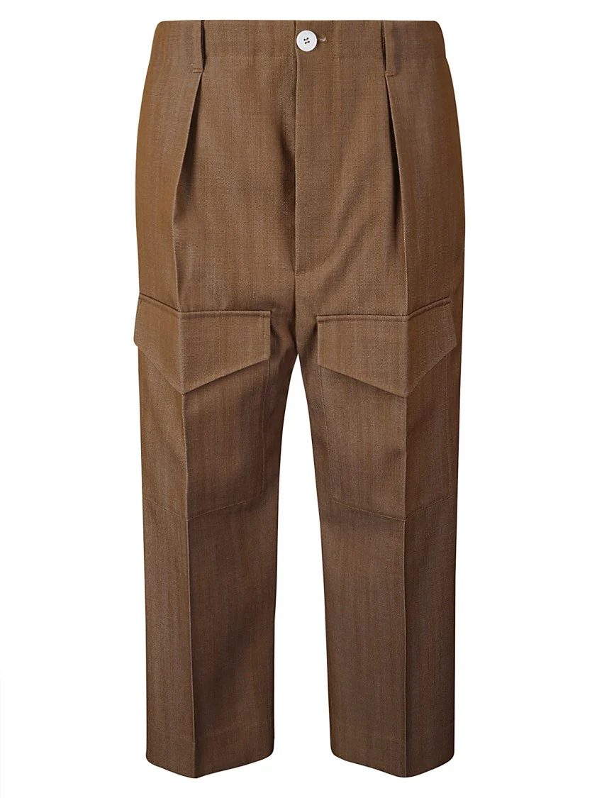 High-Waisted Virgin Wool Trousers