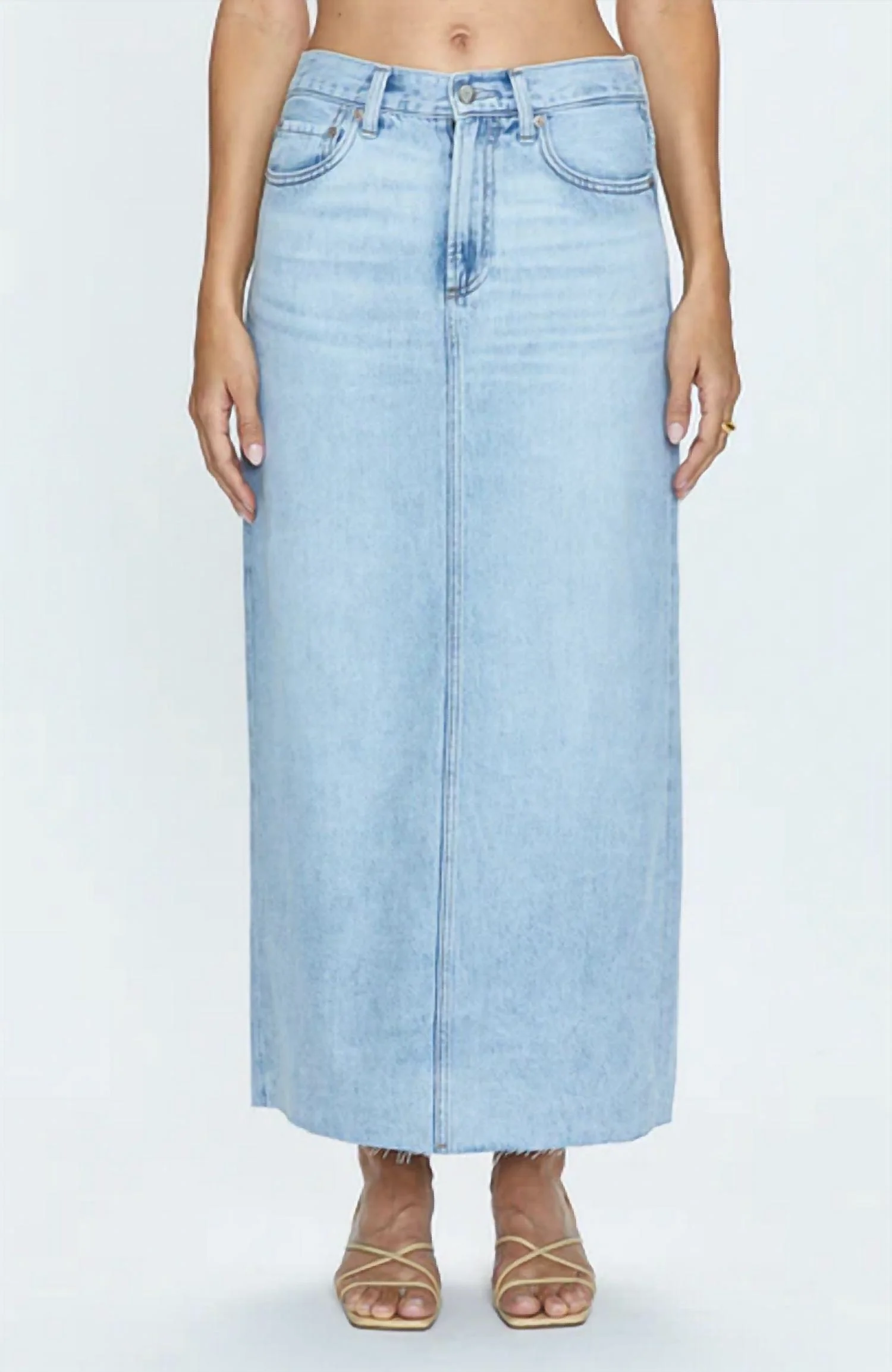 Raye Denim Maxi In Jardin