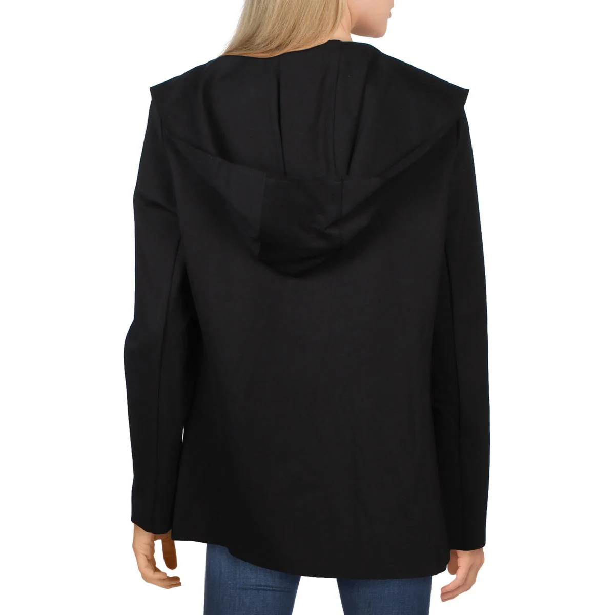 Womens Raw Hem Open Front Jacket
