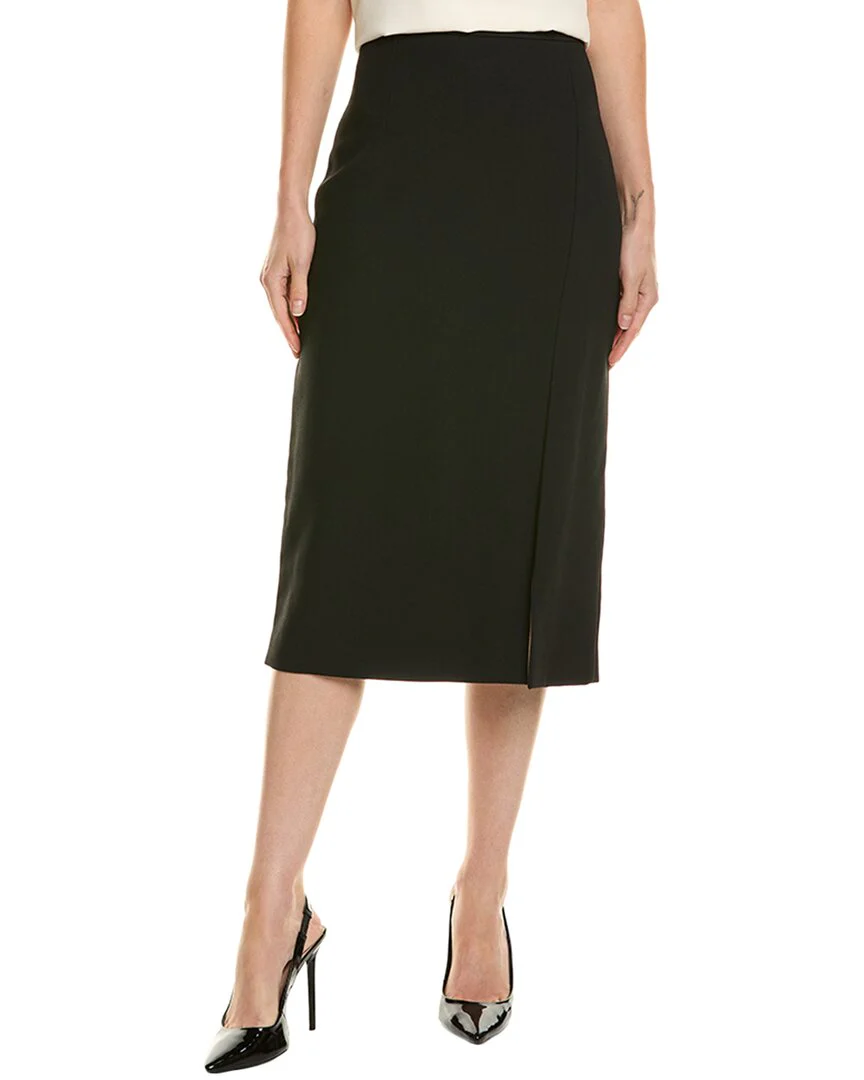 Michael Kors Collection Crepe Sable Slit Silk-Blend Mini Skirt