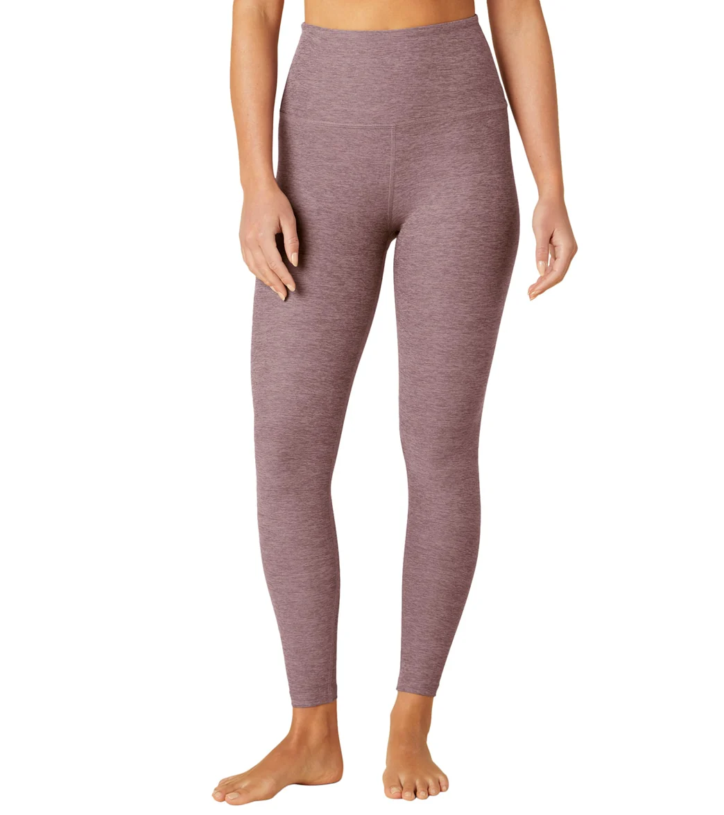Beyond Yoga Spacedye High Waisted Caught In The Midi 7/8 Yoga Leggings Silverberry Heather