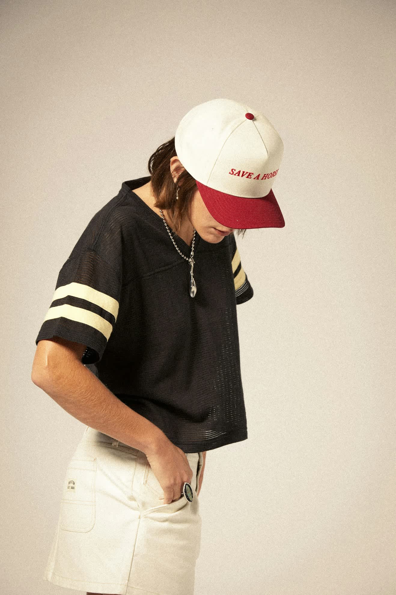 Save A Horse Netplus Snapback - Crimson/Off White