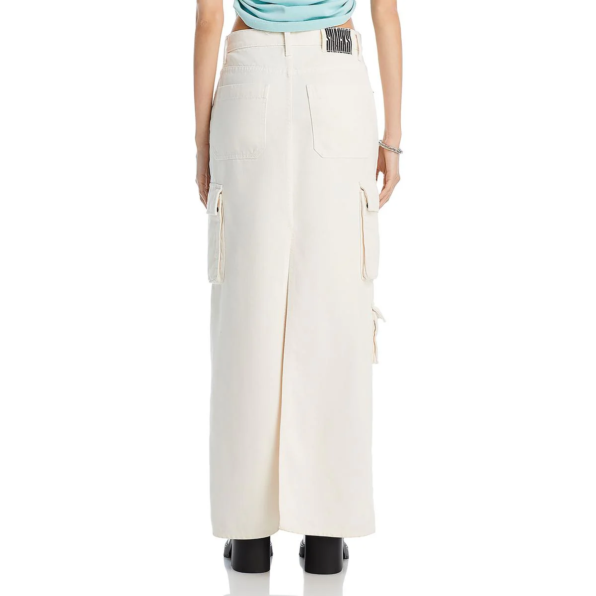 Fun Dip Womens Denim Work Cargo Skirt
