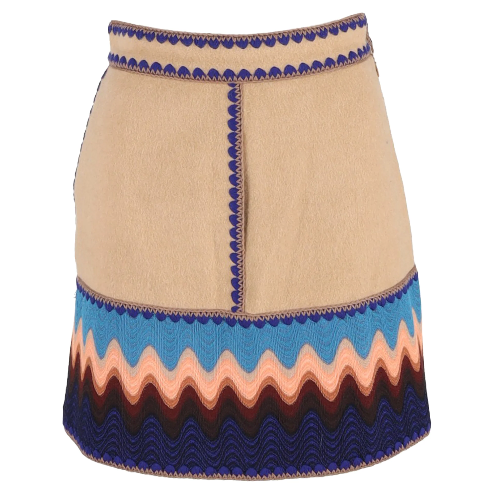 Missoni Mini Skirt in Beige Rayon