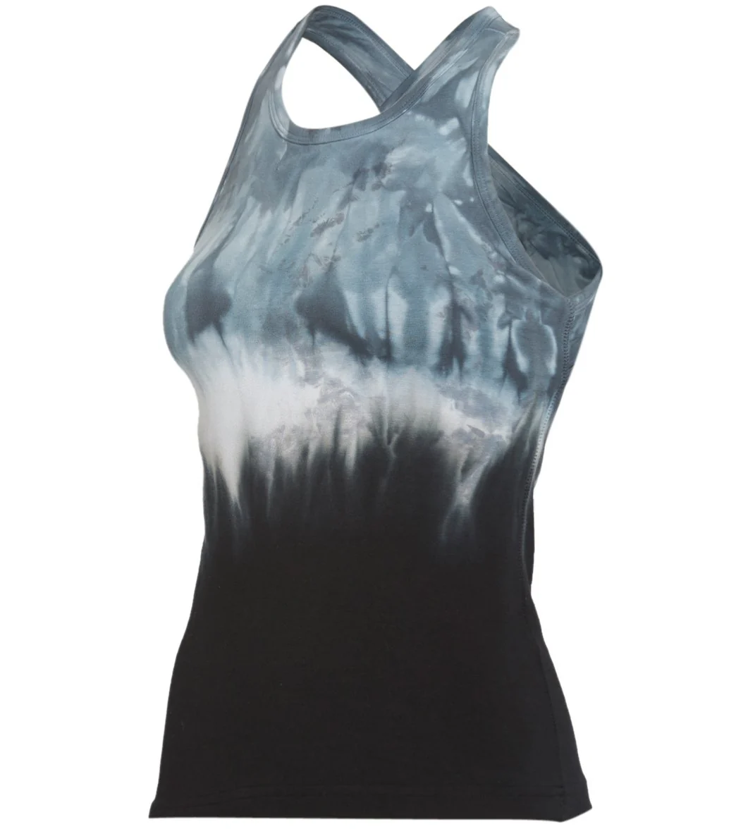 Hard Tail Printed Open Back Support Tank Top