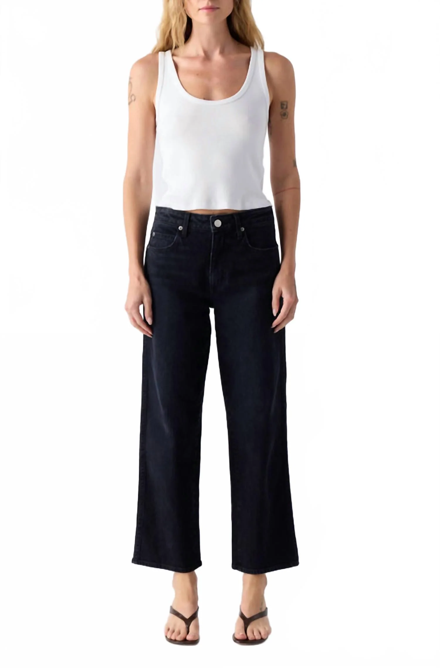Billie Wide Straight Leg Jeans In So Good