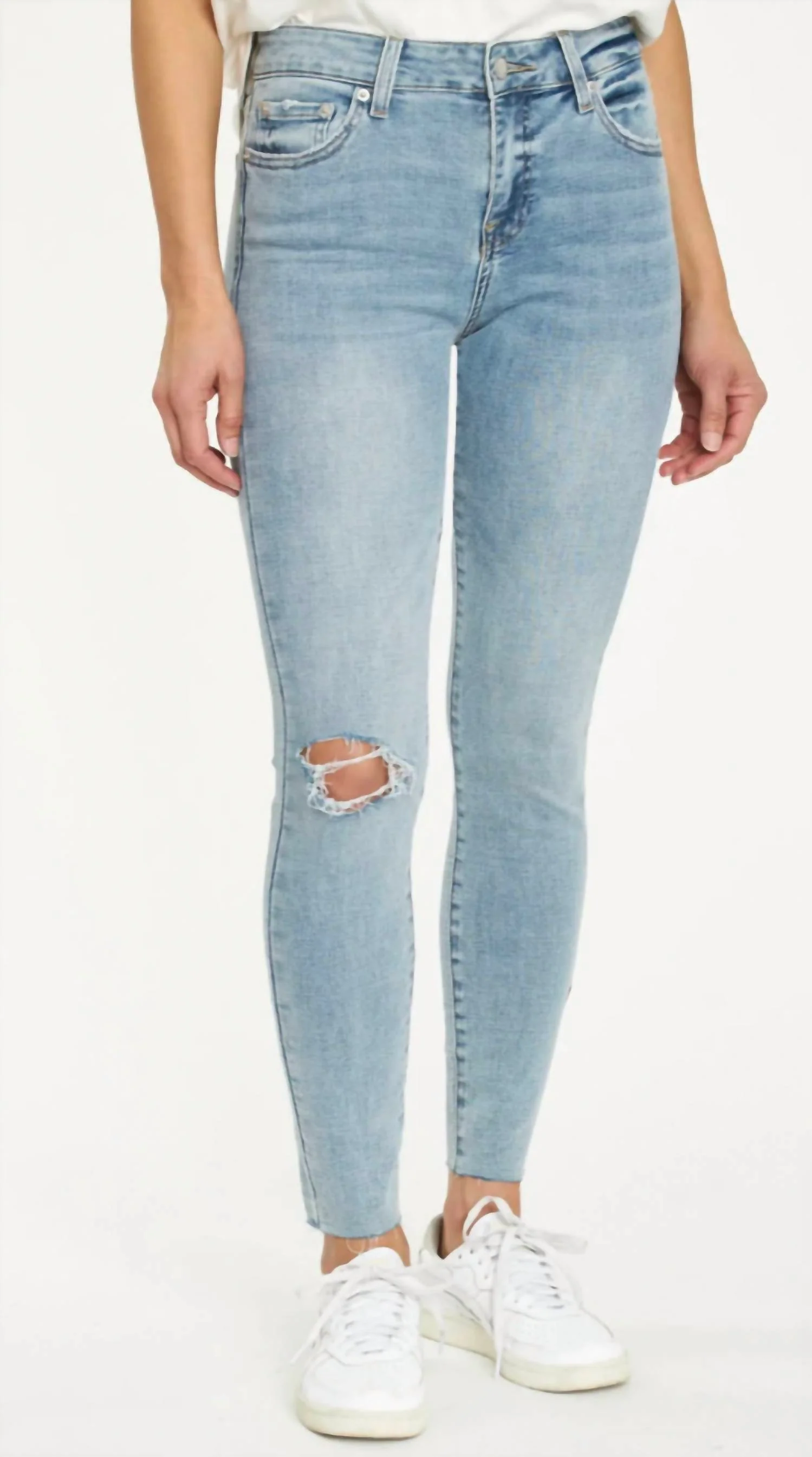 Audrey Mid Rise Skinny Jean In Radiate