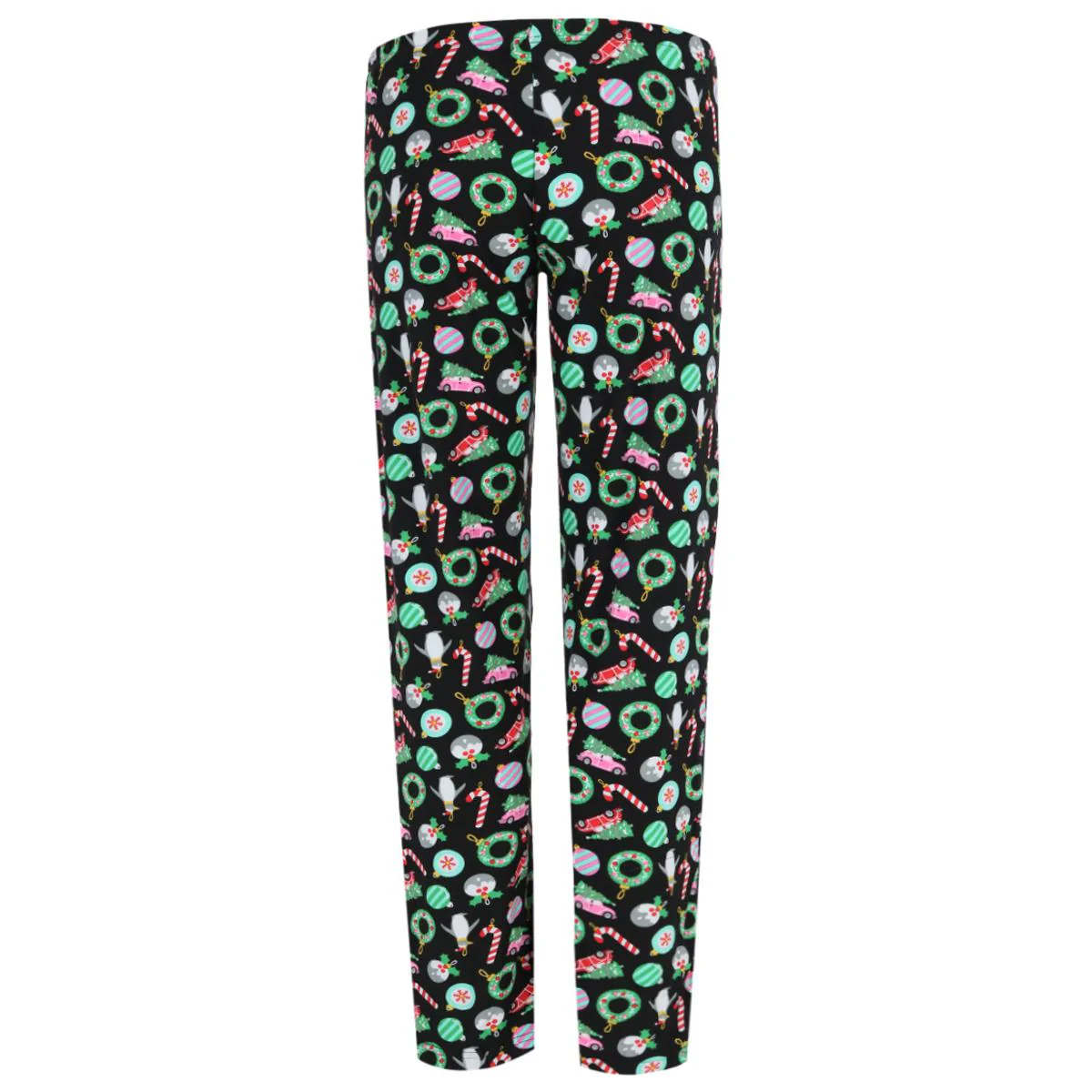 Women's Christmas Ornament Open Bottom Pajama Pants