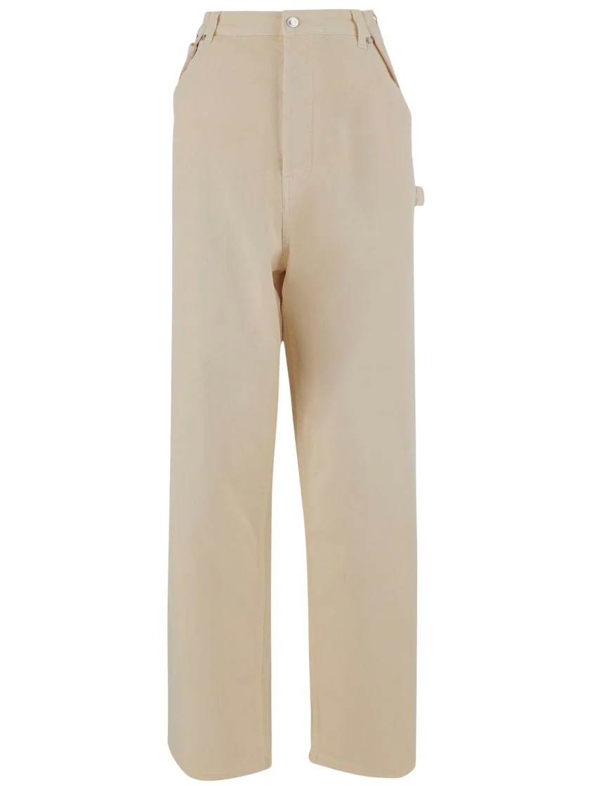 Wide-Leg Cotton Pants