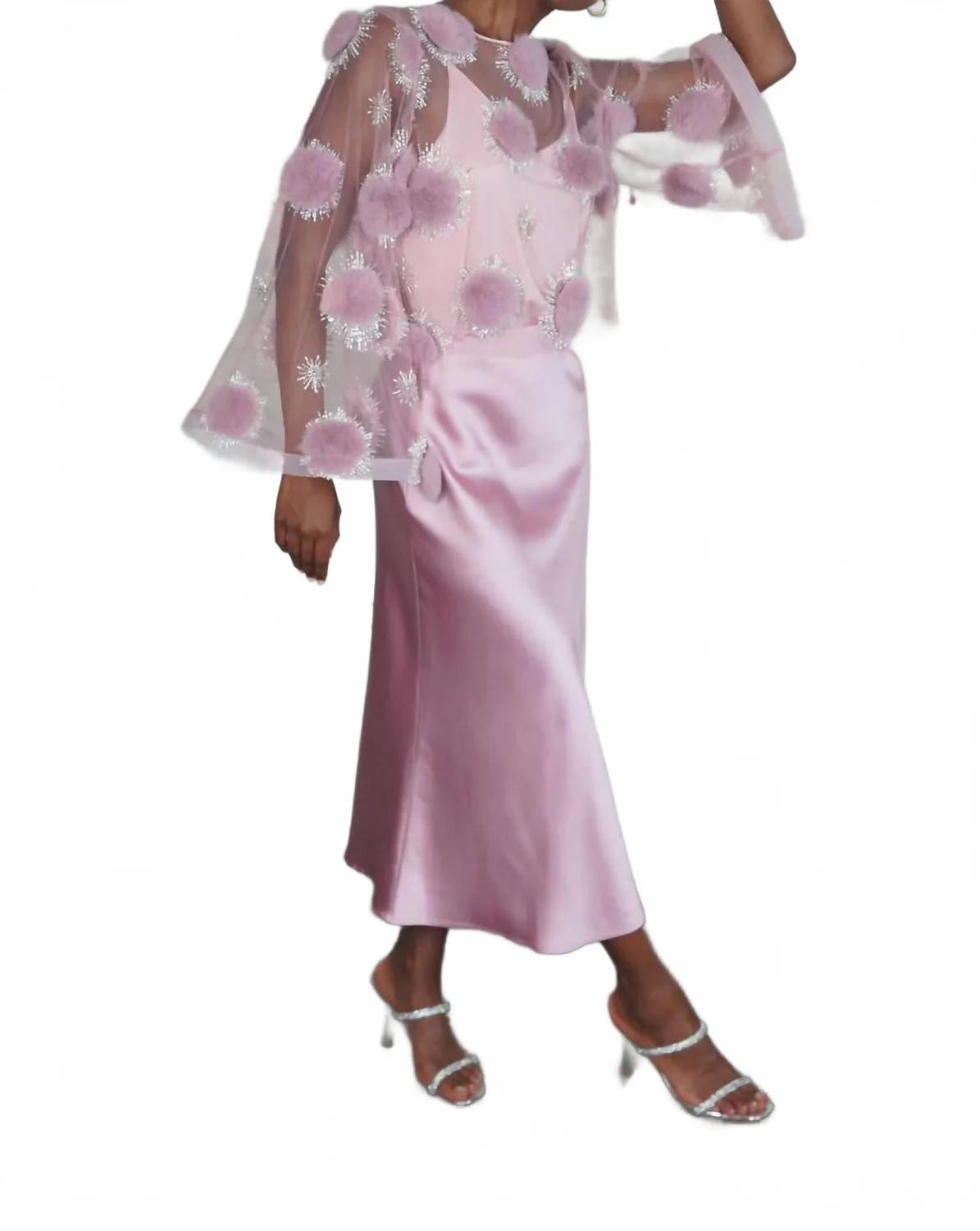 Mary Kathryn Skirt In Rose Pom Party