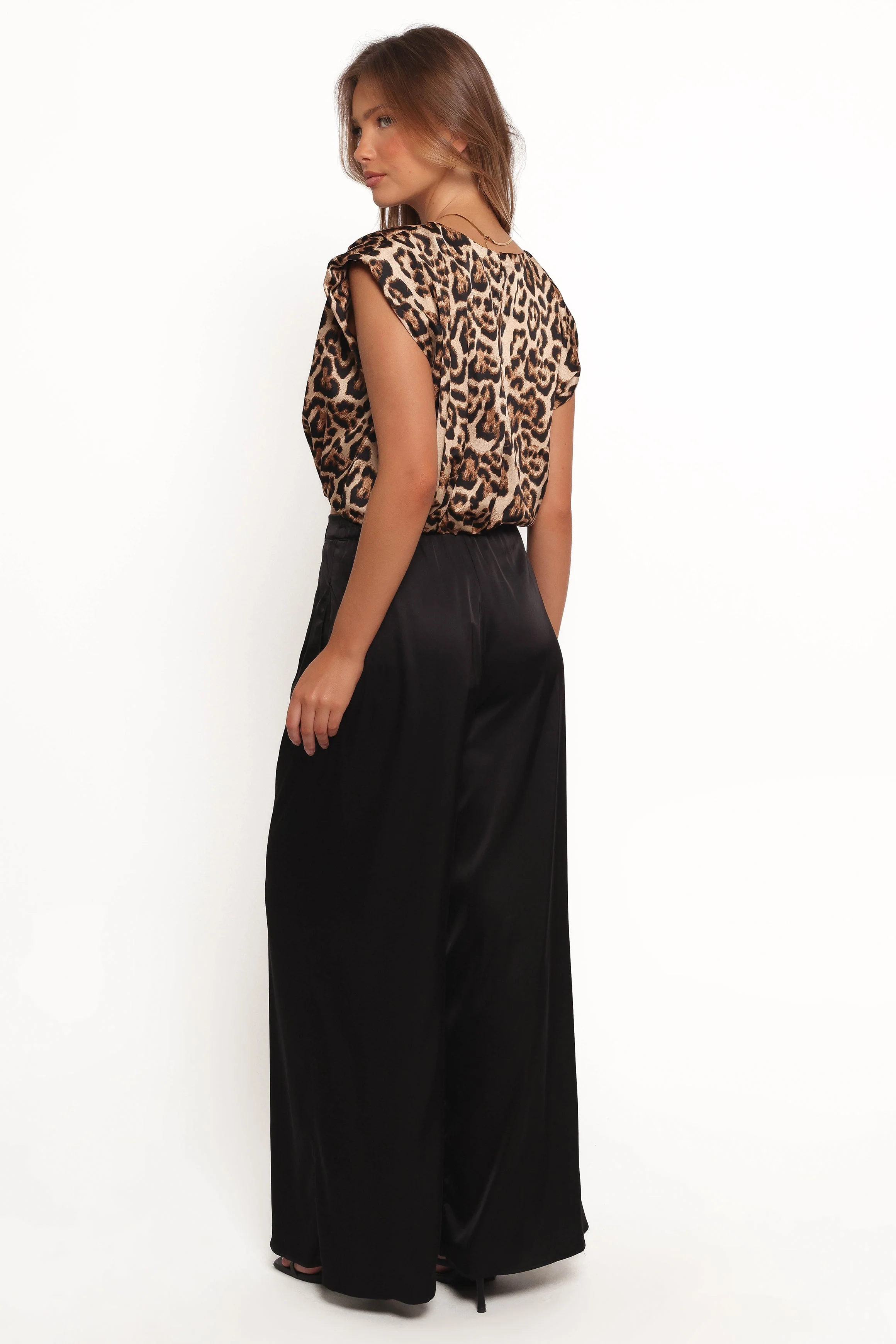 Harlow Two Piece Set - Tan Black