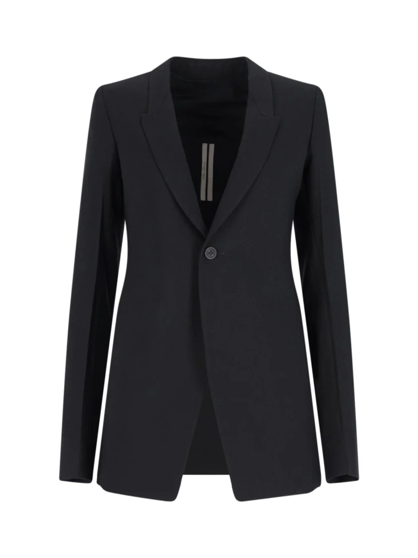 Single-Breasted Blazer – Black
