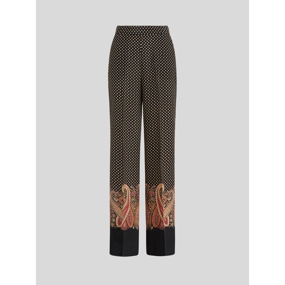 CRÊPE DE CHINE PALAZZO TROUSERS