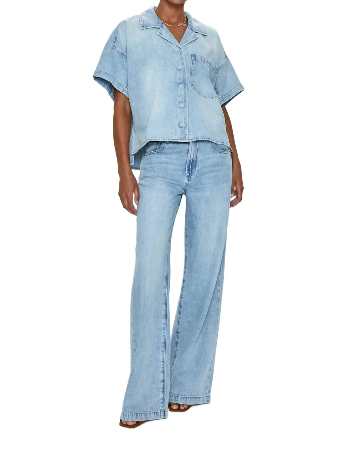 Jayden Low Slung Pallazzo In Chateau