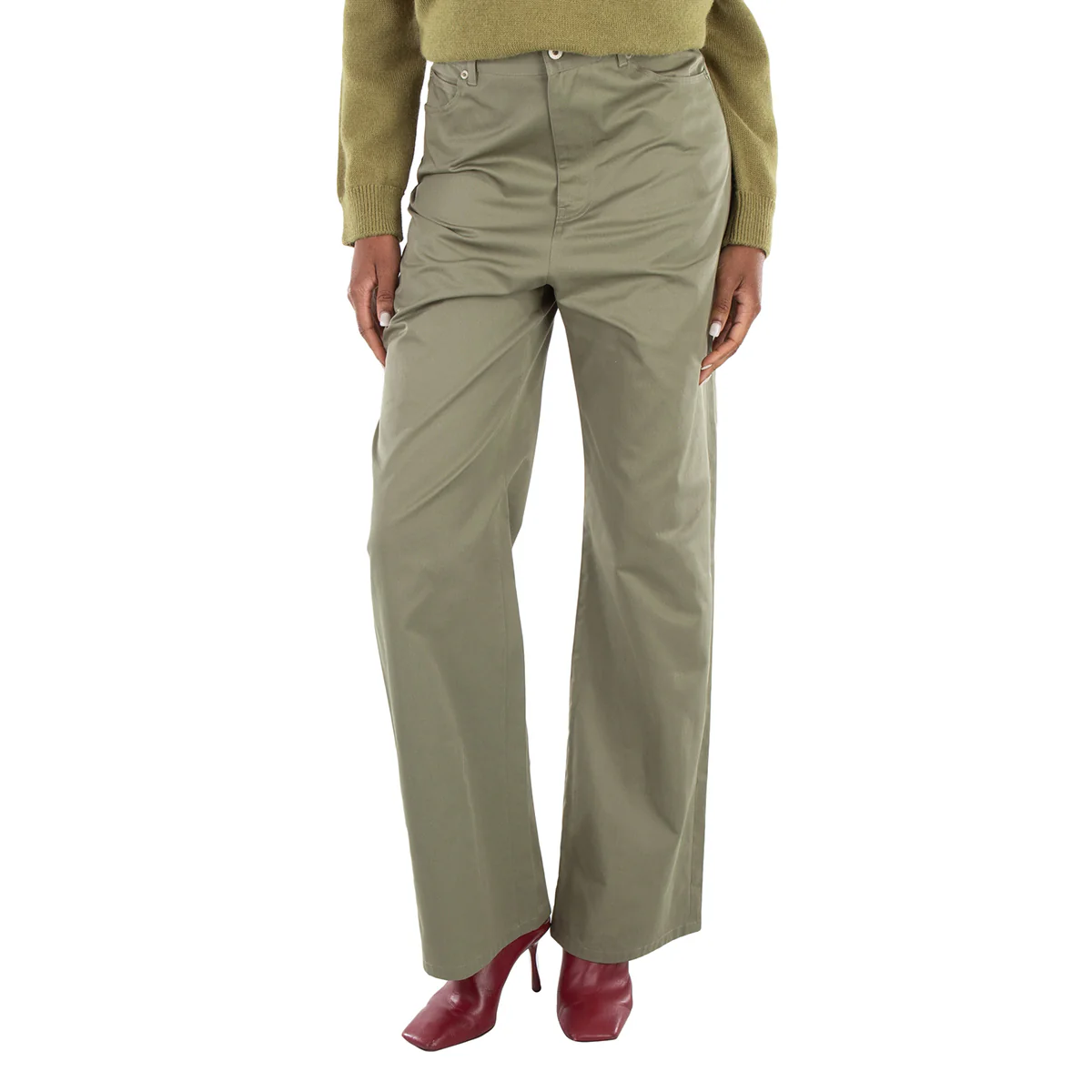 Loewe High Waisted Cotton Pants, Brand Size 38 (US Size 6)