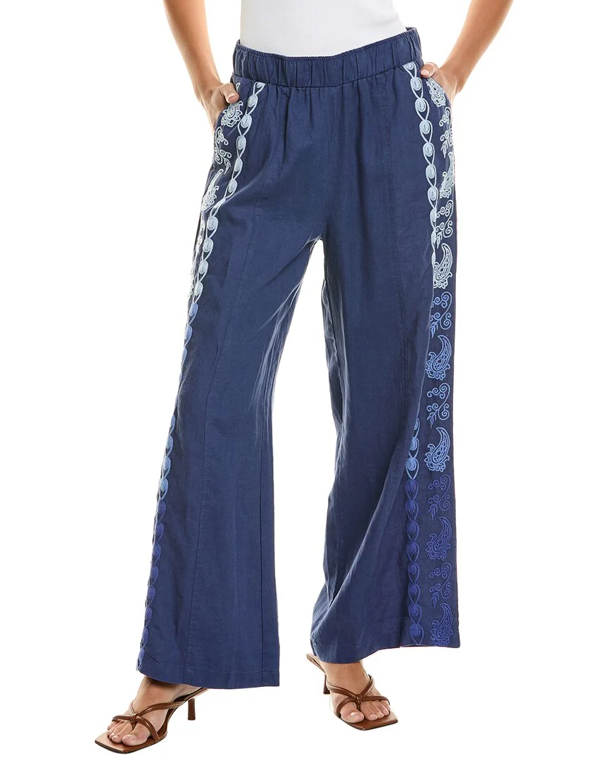 Johnny Was Laura Linen Pant