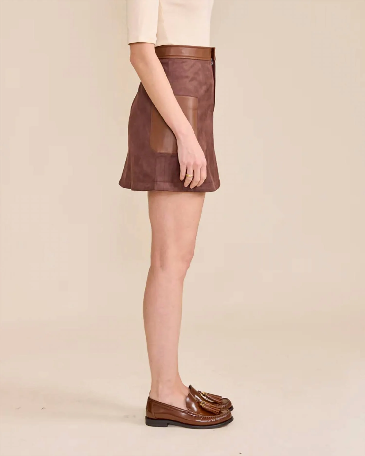 Zoe Skirt In Chocolate
