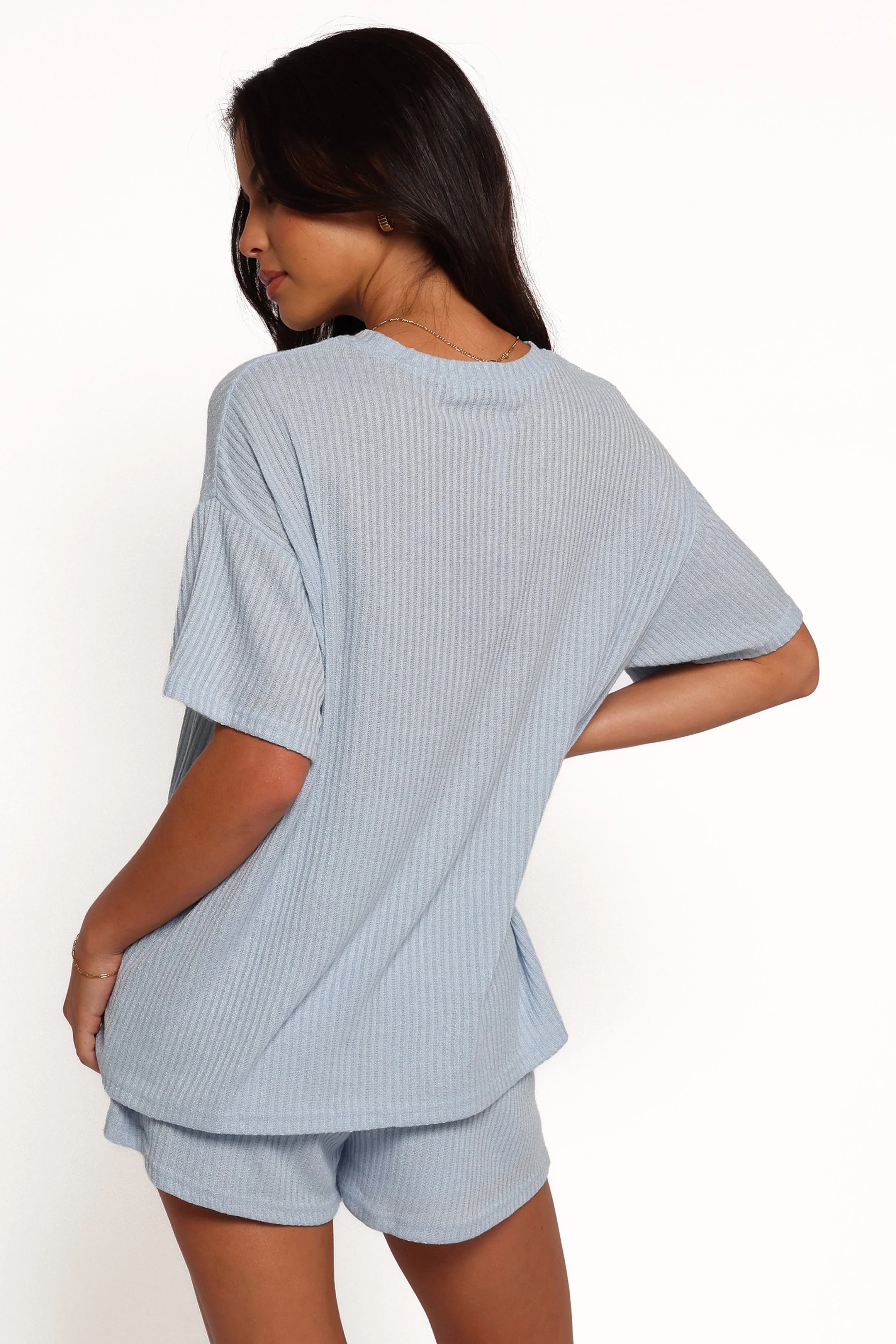 Granger Knit Short Set - Blue