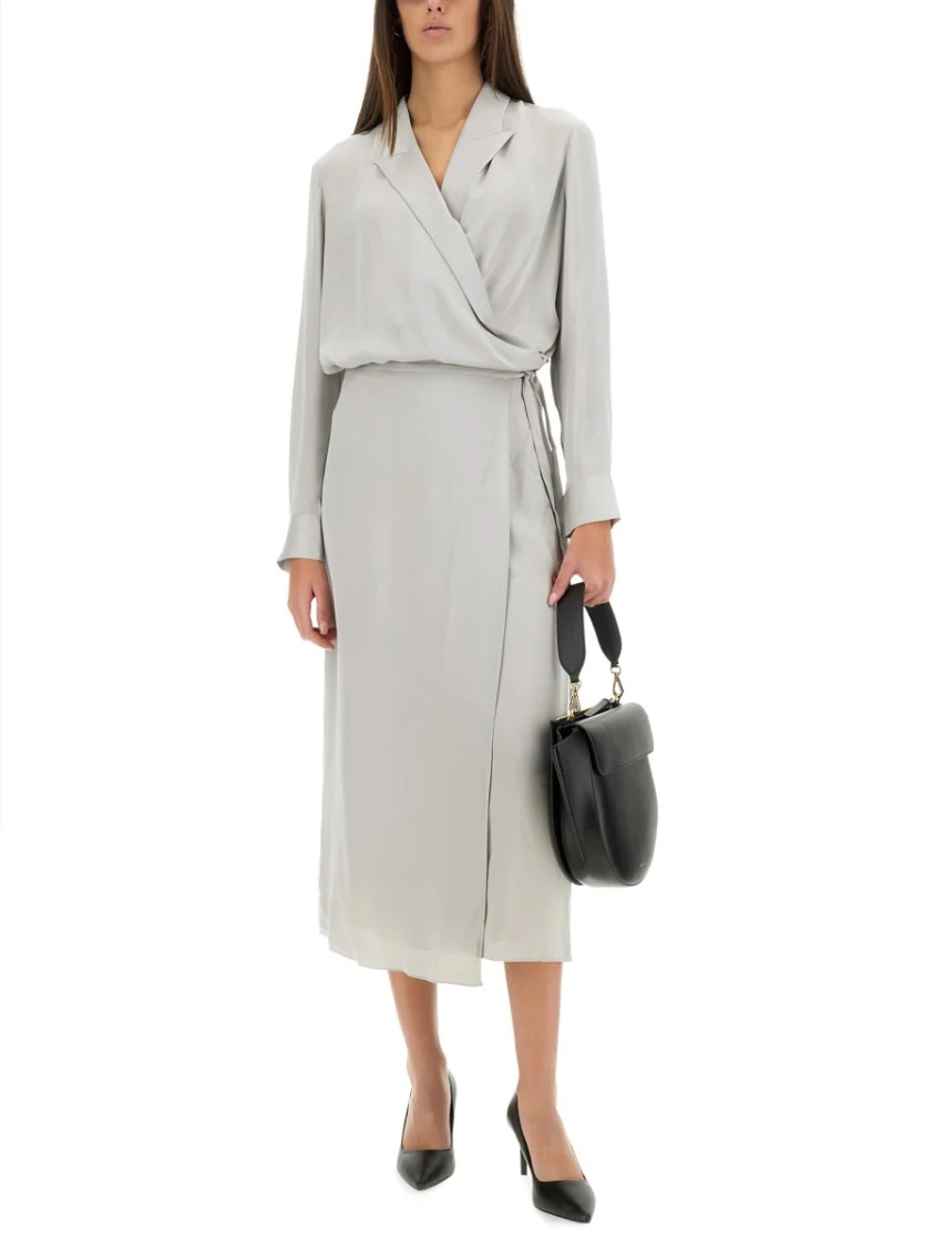 Flowing Silk Midi Skirt