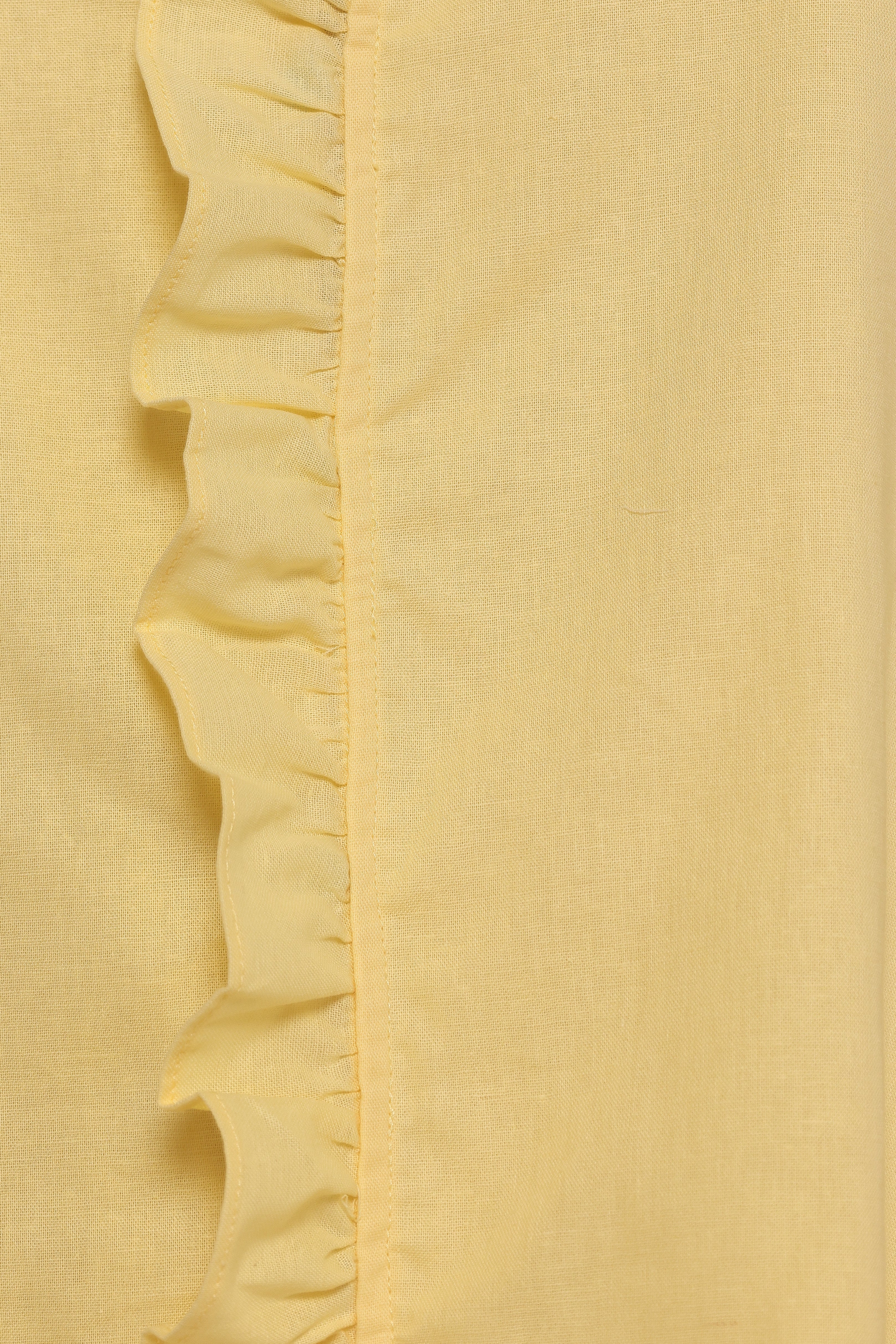 Cassandra Ruffle Mini Dress - Butter Yellow